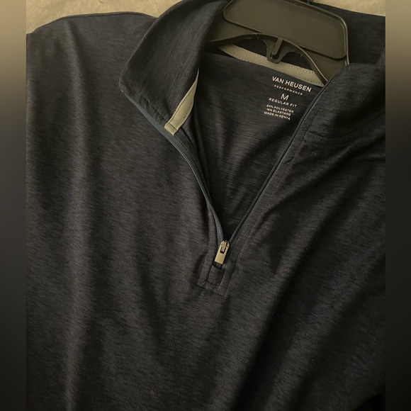 Navy Blue Van Heusen 1/4 Zip - Picture 4 of 4